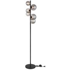 Globo 56133-6S - LED Stojacia lampa RIHA 6xG9/3,5W/230V dymová/čierna