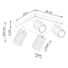 Zelené stropné svietidlo 25x25 cm Gleam – Nice Lamps