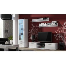 CAMA MEBLE Soho 140 tv stolík biela / biely lesk