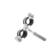 Kovová objímka s gumou pre dvojité rúry 3/8" 15-19 mm (200)