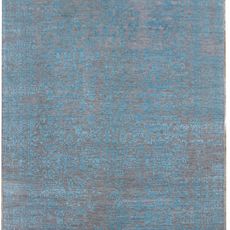 Diamond Carpets koberce Ručne viazaný kusový koberec Diamond DC-JK 1 Silver / light blue - 180x275 cm