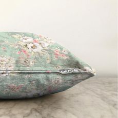 Zelená obliečka na vankúš s prímesou bavlny Minimalist Cushion Covers Blossom, 55 x 55 cm