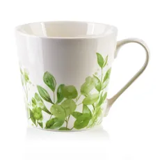 Affekdesign Porcelánový hrnek EDDY II 400 ml bílý/zelený