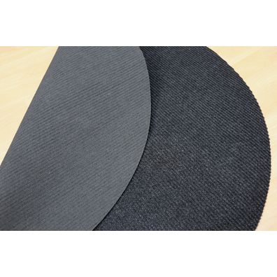 Vopi , Kusový koberec Quick step antracit kruh, 67x67 (priemer) kruh, šedá, chodba / predsieň