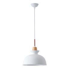 Luster na lanku 1xE27/15W/230V biela pr. 28 cm