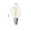 LED Žiarovka FILAMENT E14/3,8W/230V 2700K