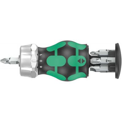 Wera 008885 Skrutkovač s račňou Kraftform Kompakt Stubby Magazin RA 3 (sada 6 ks)