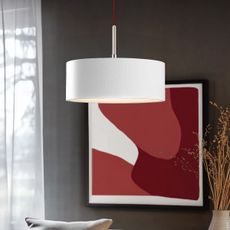 Eglo - LED  Luster na lanku TUNJA 1xE27/60W/230V biela