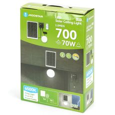 Aigostar - LED Solárne svietidlo LED/70W/12V 6000 mAh 6500K pr. 20,5 cm
