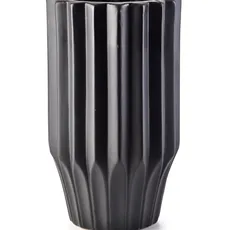 Mondex Keramická váza YVONNE 24,5 cm čierna