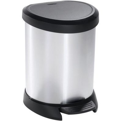 Curver Odpadkový kôš Decobin 5 l, strieborná