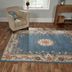 Flair Rugs koberce Ručne všívaný kusový koberec Lotus premium Blue - 120x180 cm