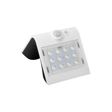 Exteriérové solárne nástenné LED svietidlo Butterfly, 1x LED 1,5w, biela, pohybový senzor