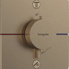 Vaňová batéria Hansgrohe ShowerSelect Comfort Q bez podomietkového telesa kartáčovaný bronz 15583140