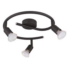 GLOBO 57382-3L - LED Bodové svietidlo OLIWA 3xGU10/3W/230V čierna