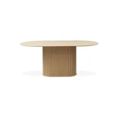 Jedálenský stôl s doskou v dubovom dekore 95x180 cm Nola – Unique Furniture