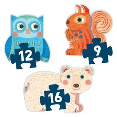 Sada 3 detských puzzle Djeco Forest