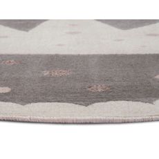 Hanse Home , Detský koberček Adventures 105969 Cream Grey kruh, 140x140 (priemer) kruh, šedá, detská izba