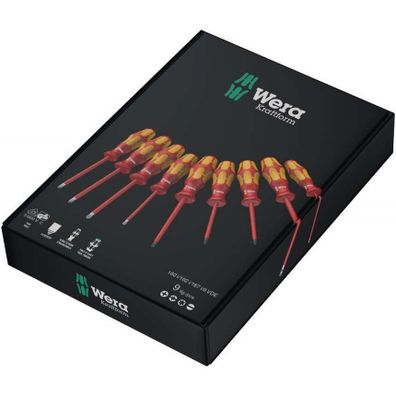 Wera 133355 Elektrické skrutkovače Kraftform Plus VDE série 100 typ 160 i/162 i/167 i/9 (sada 9 dielov)