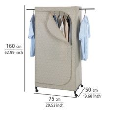 Béžová látková šatníková skriňa 75x160 cm Balance – Wenko