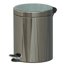 Nášľapný odpadkový kôš, 5 L, nerez lesklý