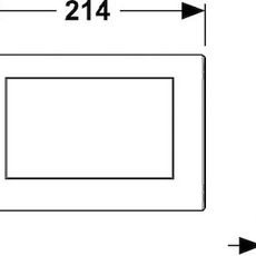 Ovládacie tlačidlo Tece Planus  z nerezu v chrómovom prevedení lesk 9240311