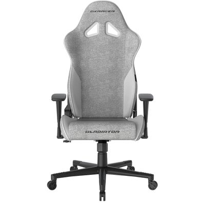 herná stolička DXRacer GLADIATOR sivo-biela látková