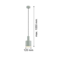 Argon 4217 - Luster na lanku SINES 1xE27/15W/230V pr. 12 cm zelená
