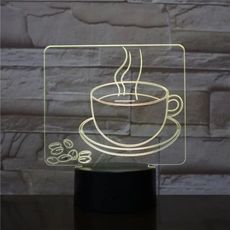 3Dmix 3DL-SMRT033 – 3D LED nočná lampa - Káva (Smart)