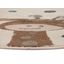 Hanse Home , Detský koberček Adventures 105968 Cream Brown Blue kruh, 100x100 (priemer) kruh, viacfarebná, detská izba