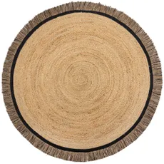 Flair Rugs Kusový koberec Kahana Black kruh - 180x180 (priemer) kruh cm