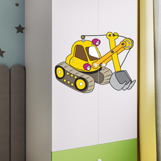 Kocot kids Detská skriňa Babydreams 90 cm bager zelená