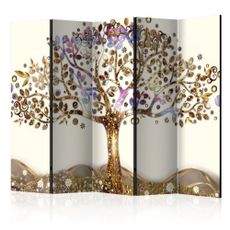 Paraván Golden Tree Dekorhome 225x172 cm (5-dielny)