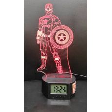 3Dmix 3DL-BSC034 – 3D LED nočná lampa - Kapitán Amerika (Captain America)