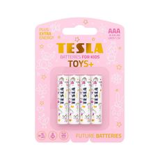 Tesla Batteries - 4 ks Alkalická batéria AAA TOYS+ 1,5V 1300 mAh