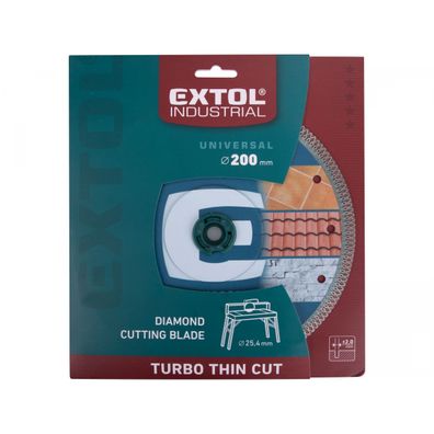 Diamantový rezný kotúč, turbo Thin Cut, suché a mokré rezanie, O 200x25,4x2mm