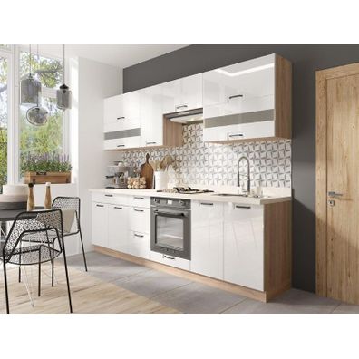 Kuchynská linka Favorit 260 C Plus s pracovná doska Sonoma/White
