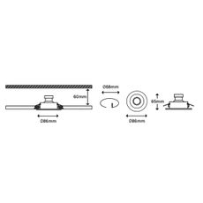 Briloner 7182-032-SADA 3xLED Stmievateľné kúpeľňové svietidlo 1xGU10/5W/230V IP23