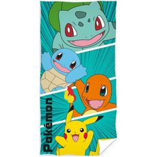 Plážová osuška Pokémoni prvej generácie - 100% bavlna - 70 x 140 cm