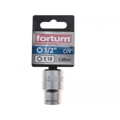 Hlavice nástrčná vnútorné TORX, 1/2", E 18, L 38mm, 61CrV5