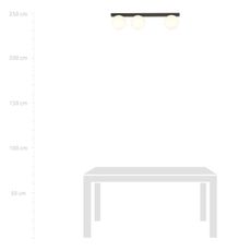 Stropné svietidlo FIT 3xE14/10W/230V čierna/biela