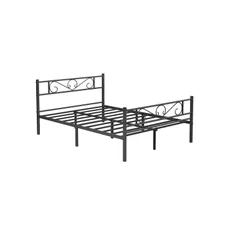 SONGMICS Kovový rám postele 140x190 cm Vasagle Dramatico černý