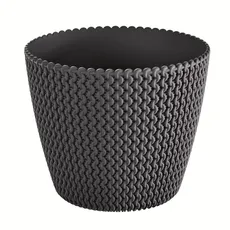 Prosperplast Kvetináč Splofy antracit, varianta 34,1 cm