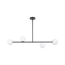 Luster na tyči GAMA 4xG9/12W/230V čierna