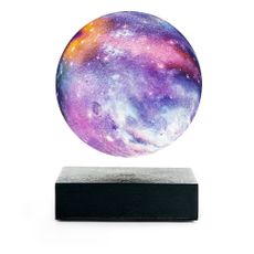 Čierna LED stolová lampa (výška 3 cm) Galaxy – Gingko