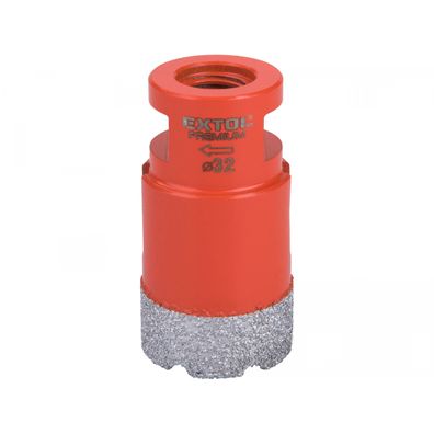 Korunka vykružovacia diamantová EXTOL PREMIUM, O 32mm, závit M14