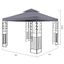 Blumfeldt Odeon Grey, záhradný altánok, 3 x 3 m, oceľ, polyester, tmavošedý