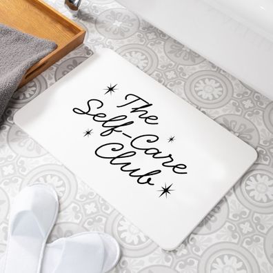 Biela kúpeľňová predložka z kremeliny 39x60 cm – Artsy Doormats