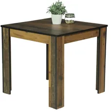 Jedálenský stôl Erika 80x80 cm, vintage optika dreva%