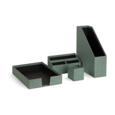 Kartónové organizéry v súprave 4 ks Hugo Canvas Paper Laminate – Bigso